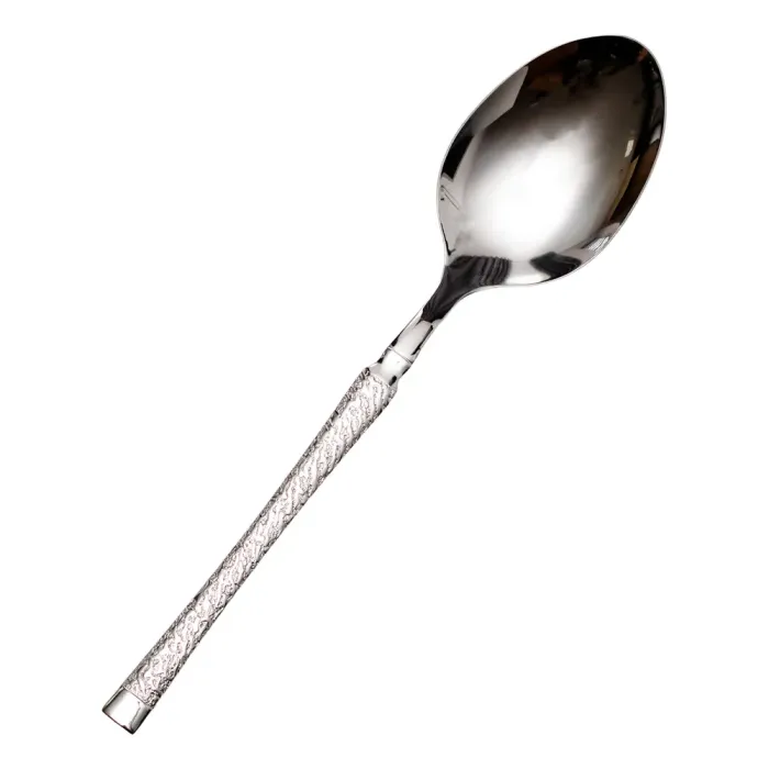 Ложка сервірувальна з нержавіючої сталі велика ложка 27 см Срібло HP-8-52 (HP-8-52) - изображение 1