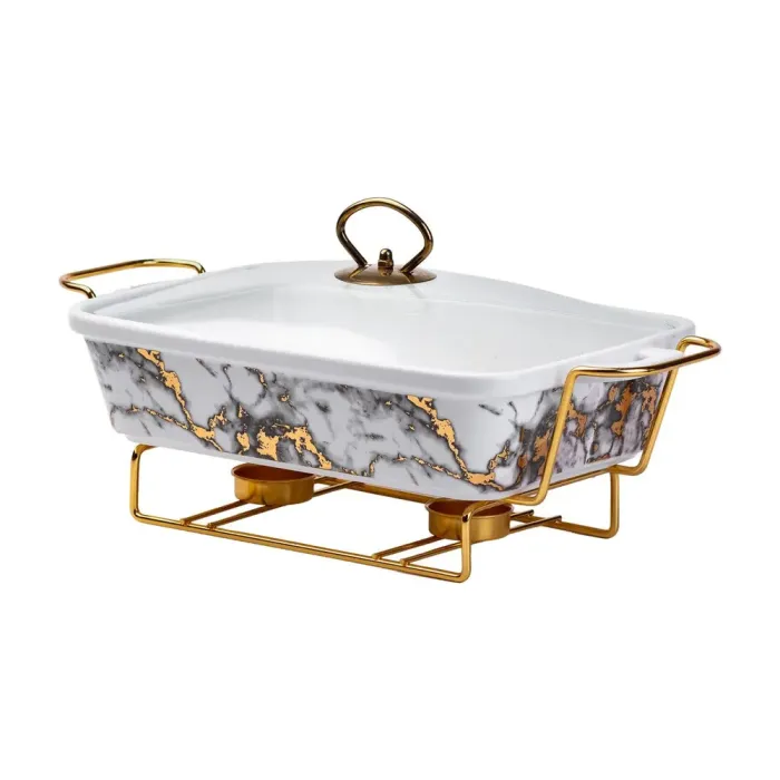 Мармит 1.5 литра с подогревом настольный для вторых блюд прямоугольный 3519 см мармитница керамическая (HP1032) - изображение 6