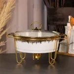 Мармит для супов 1 литр настольный круглый с подогревом мармитница первых блюд (HP1034)