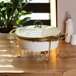 Мармит для супов 2 литра настольный круглый с подогревом мармитница первых блюд (HP1036)