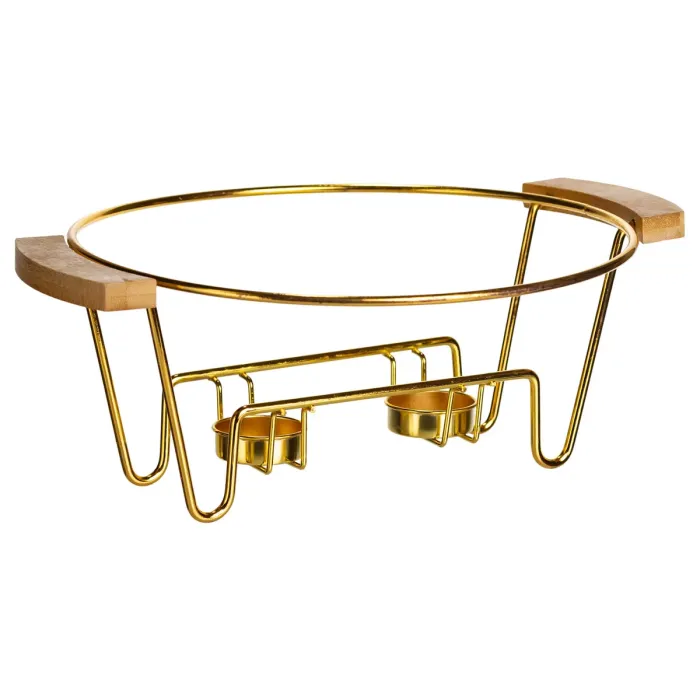 Марміт порцеляновий настільний круглий 2 (л) з підігрівом Чорний мармур LC-718 (LC-718) - зображення 2