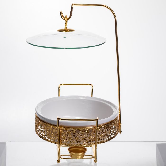 Марміт порцеляновий настільний овальний 2 л на підставці YL-75 (YL-75) - изображение 1