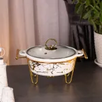 Мармит первых блюд 1 литр настольный круглый с подогревом мармитница для супов (HP1037)