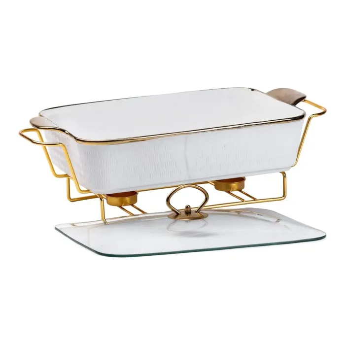 Мармит с подогревом настольный керамический 2 литра прямоугольный 402311 см (HP1015) - изображение 5