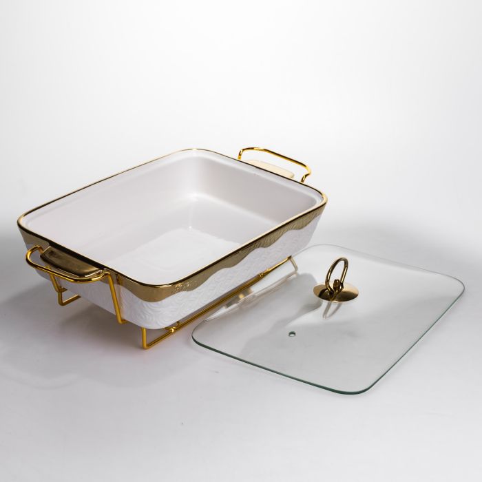 Мармітниця порцелянова 2 л на підставці з підігрівом 40х22.5х15.5 см HNG-112-15 (HNG-112-15) - изображение 2