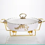 Мармітниця порцелянова для других страв Margaret 1,5 л Yiwu YYSH1215 (YYSH1215)