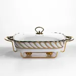 Мармітниця порцелянова Tiffany 2 л з підігрівом 38х30х7 см SG-428-15 (SG-428-15)