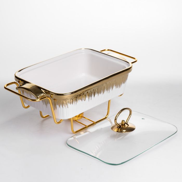 Мармітниця прямокутна на підставці з підігрівом 31х16х11 см ML-860-11 (ML-860-11) - изображение 4