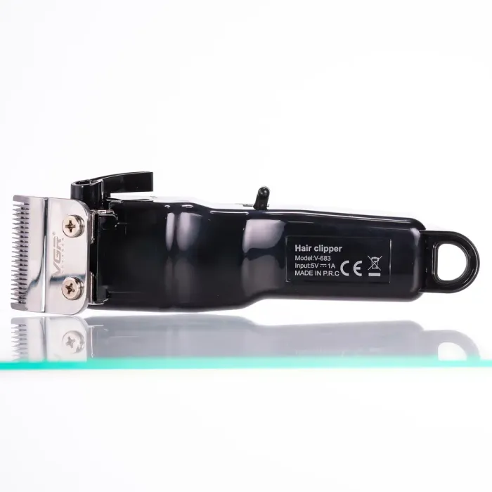 Машинка для стрижки LED професійна з насадками VGR V-683 (HP-V-683) - изображение 3