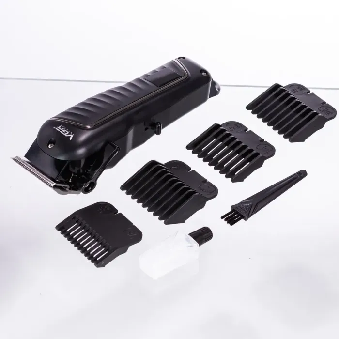 Машинка для стрижки LED професійна з насадками VGR V-683 (HP-V-683) - изображение 6