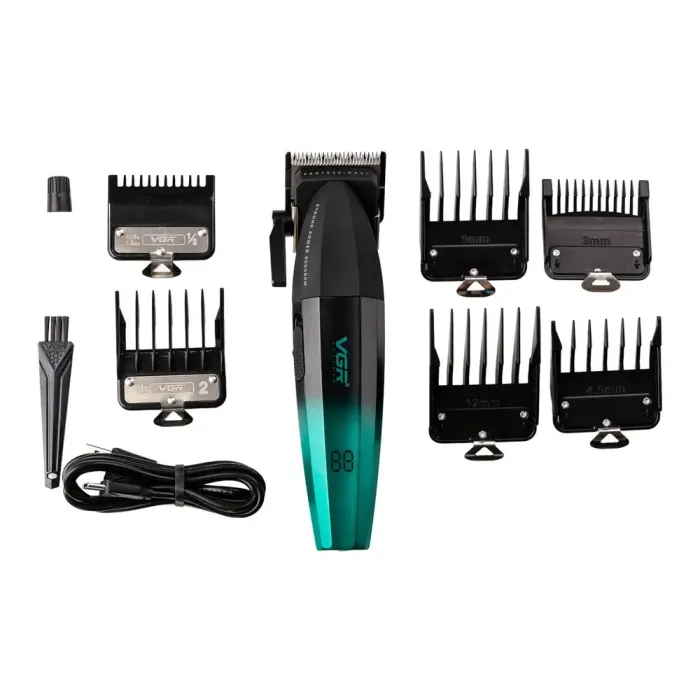 Ножиці 6 насадок Тример для волосся VGR з живленням від акумулятора (HP-V-003) - зображення 6