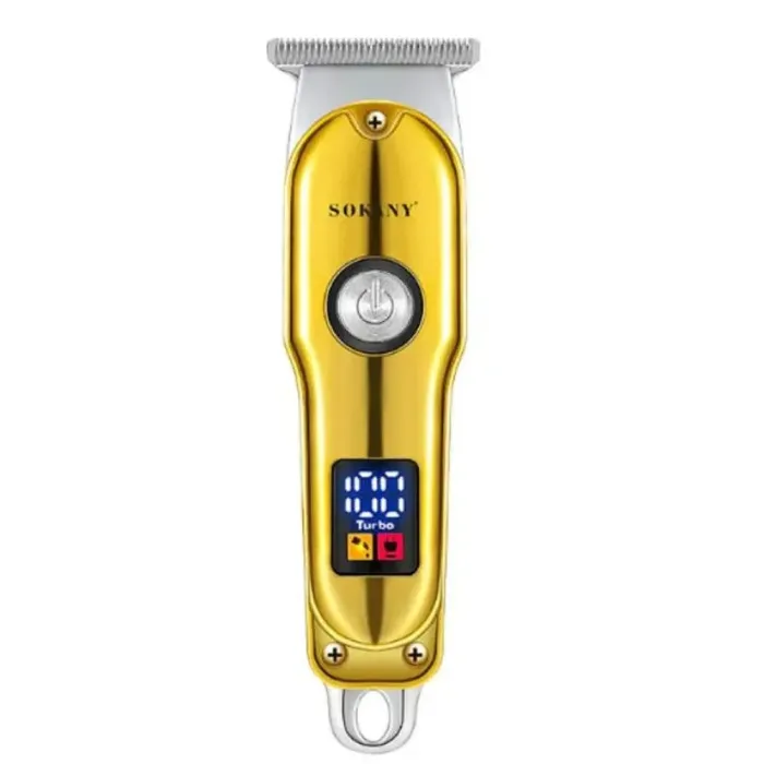 Машинка для стрижки волос аккумуляторная 1200 mAh профессиональная Золотистая Sokany (SK-LF-9988GOLD) - изображение 1