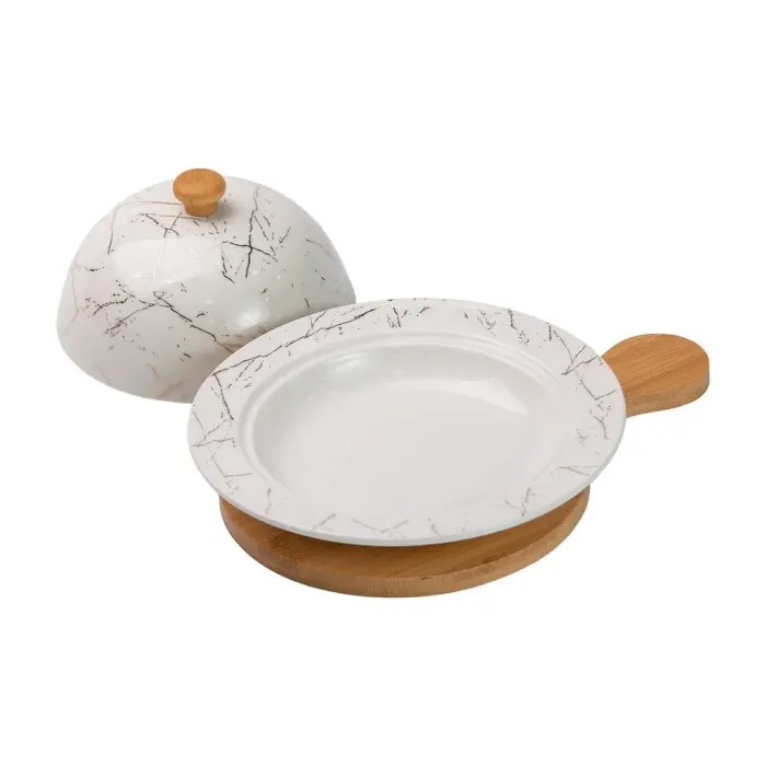 Маслобойка с керамической крышкой на бамбуковой основе. (HP-1224) - изображение 5