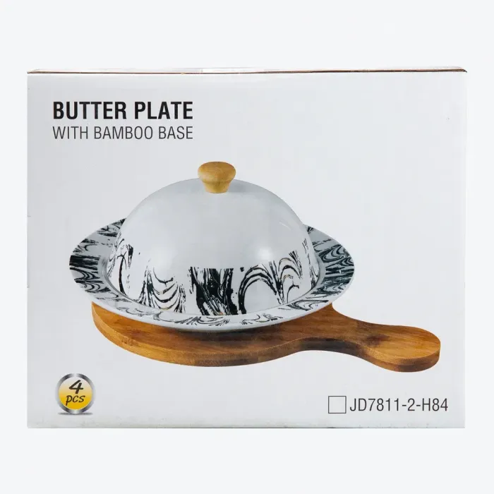 Маслобойка с керамической крышкой на бамбуковой основе. (HP-1224) - изображение 10