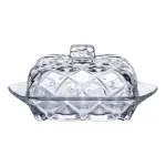 Маслянка скляна для вершкового масла з кришкою 16.5х10.5х8 см підставка для вершкового масла (HP-YH-45)