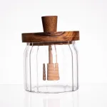 Медовниця скляна з кришкою і ложкою 320 (мл) 64486-4 (64486-4)