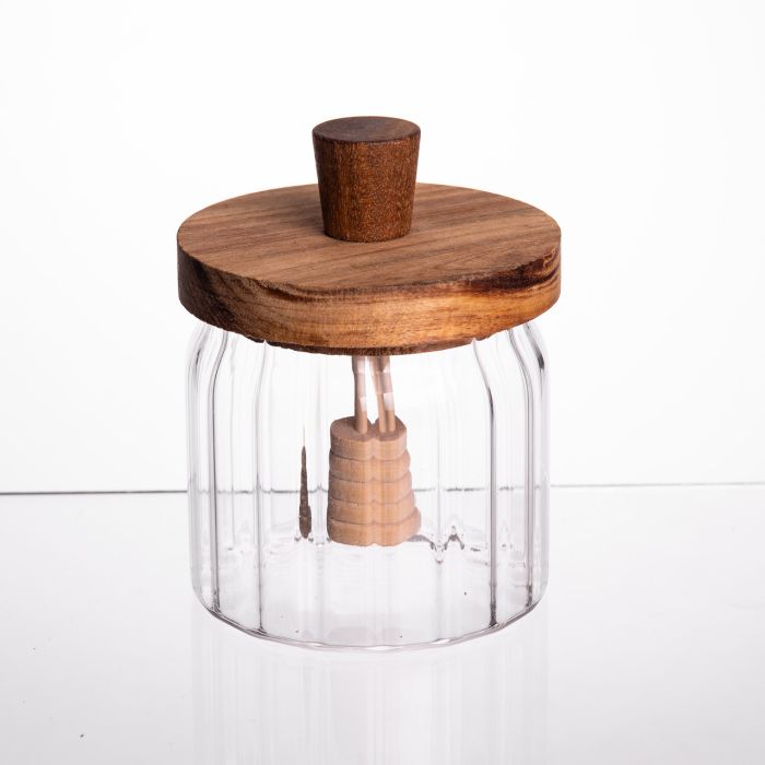 Медовниця скляна з кришкою і ложкою 320 (мл) 64486-4 (64486-4) - изображение 2