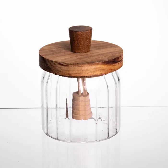 Медовниця скляна з кришкою і ложкою 320 (мл) 64486-4 (64486-4) - зображення 2