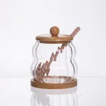 Медовниця скляна з кришкою і ложкою 320 (мл) 64486-10 (64486-10)