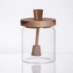 Медовниця скляна з кришкою і ложкою 500 (мл) 64486-2 (64486-2)