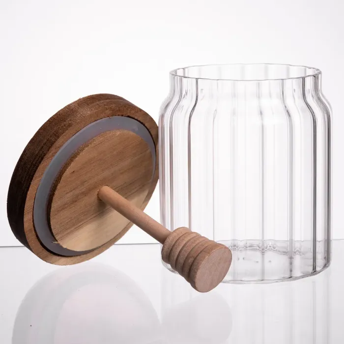 Медовниця скляна з кришкою і ложкою 500 (мл) 64486-5 (64486-5) - зображення 2