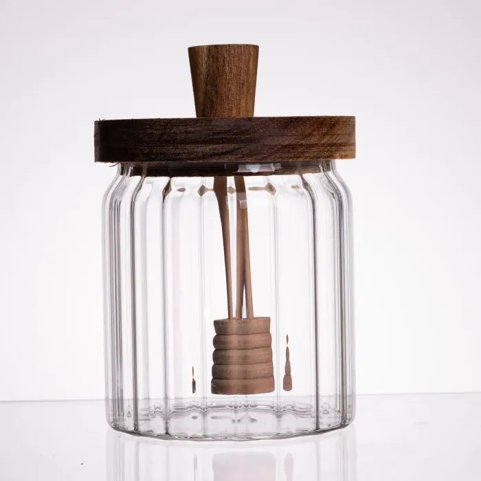 Медовниця скляна з кришкою і ложкою 500 (мл) 64486-5 (64486-5) - зображення 3