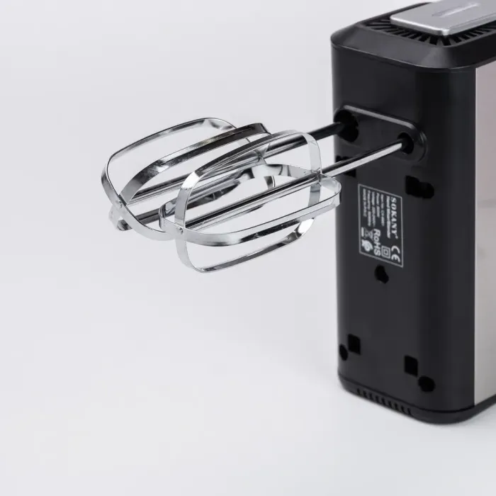 Миксер для кухни бытовой двухвенчечный с насадками для теста Sokany на 5 скоростей 800 Вт (CX-6651) - изображение 3