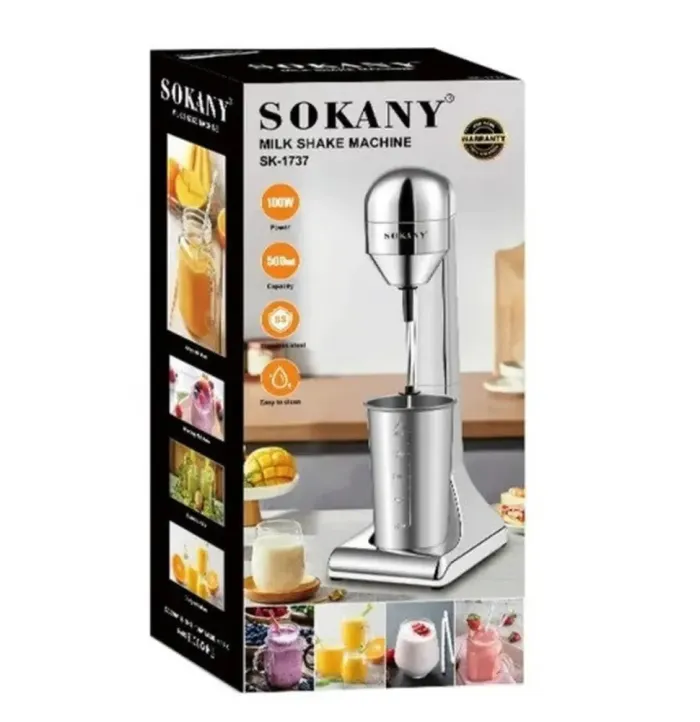 Міксер для молочних коктейлів Sokany SK-1737 однопостовий 100 Вт (SK1737) - изображение 8