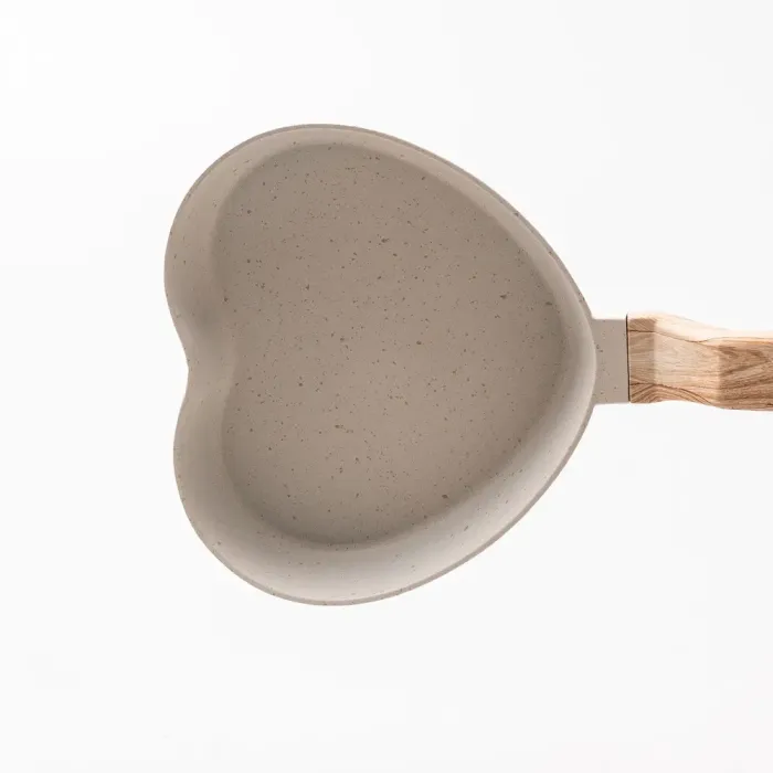 Міні сковорідка Серце з антипригарним покриттям 400 (мл) бежева (HP39574W) - зображення 5