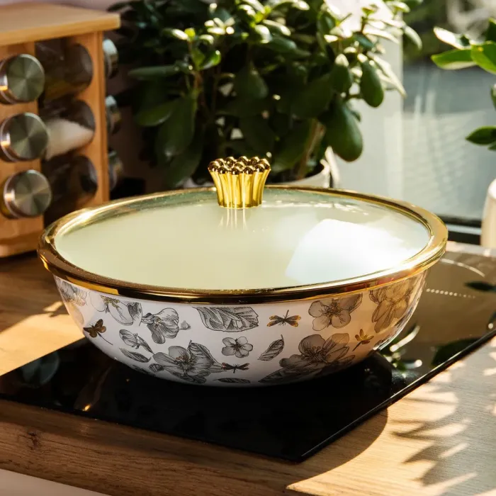 Миска с крышкой Эмаль 4,5 л (HP-2-108) - изображение 5