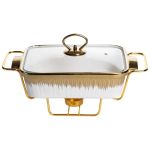 Мармітниця прямокутна на підставці з підігрівом 31х16х11 см ML-860-11 (ML-860-11)