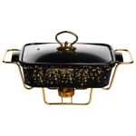 Мармітниця  прямокутна на металевій підставці з підігрівом 31х16х11 см ML-874-11 (ML-874-11)