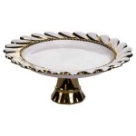 Тортівниця порцелянова на ніжці 25х25х10 см кругла ML2047 (ML2047)