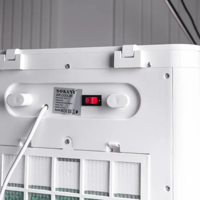 Мобільний кондиціонер охолоджувач повітря 75 Вт з іонізацією, таймером і баком 9 л SOKANY SK-19016 (SK-19016) - изображение 5