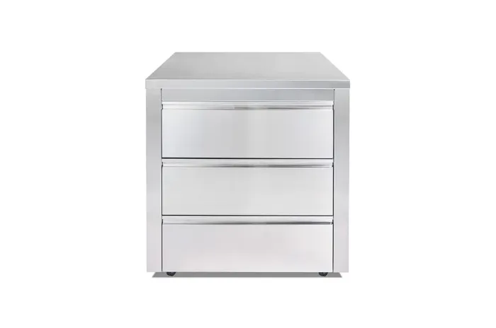 Модуль с тремя выдвижными ящиками 80х82х90 см нержавеющая сталь GRILLI 777796 - зображення 2