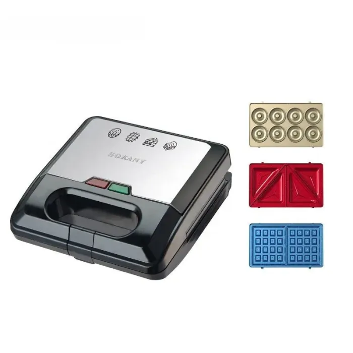 Мультипекар 3 в 1 Sokany антипригарне покриття 750Вт SK-08153 (SK-08153) - зображення 1