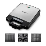 Мультипекар з насадками 1400 Вт професійна вафельниця електрична Sokany (SKBBQ852)