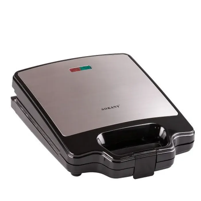 Мультипекар з насадками 1400 Вт професійна вафельниця електрична Sokany (SKBBQ852) - зображення 8