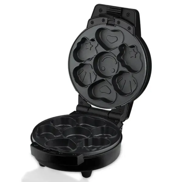 Мультипекар Sokany SK-08105 5 в 1 600 Вт з антипригарними панелями: для вафель, коржів, пончиків, горішків, фігурного печива (SK-08105) - изображение 2