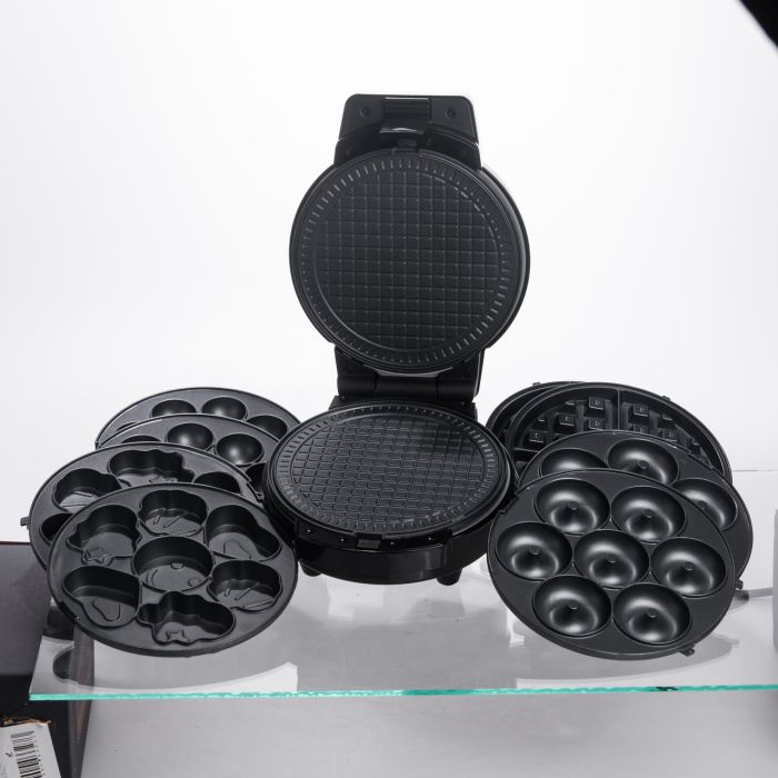 Мультипекар Sokany SK-08105 5 в 1 600 Вт з антипригарними панелями: для вафель, коржів, пончиків, горішків, фігурного печива (SK-08105) - изображение 6