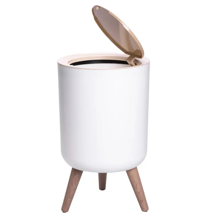 Відро для сміття з клік-кришкою на ніжках 8 літрів відро для сміття на кухню, в спальню і для офісу HP-45-13 (HP-45-13) - зображення 1