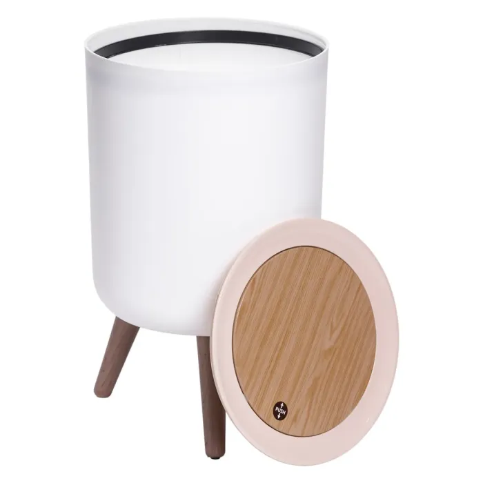 Відро для сміття з клік-кришкою на ніжках 8 літрів відро для сміття на кухню, в спальню і для офісу HP-45-13 (HP-45-13) - зображення 5