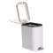 Відро для сміття з педаллю 5л відро для сміття з кришкою і педаллю Білий HP-45-12BE (HP-45-12BE)