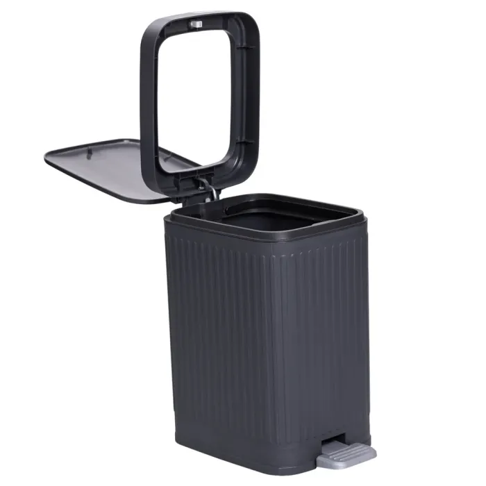 Відро для сміття з педаллю 5л відро для сміття з кришкою і педаллю Сірий HP-45-11G (HP-45-11G) - изображение 1