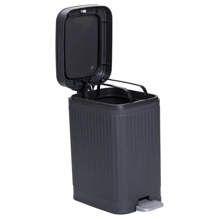 Відро для сміття з педаллю 5л відро для сміття з кришкою і педаллю Сірий HP-45-11G (HP-45-11G) - изображение 2