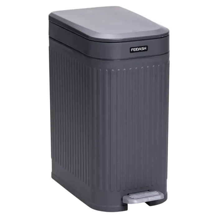 Відро для сміття з педаллю 5л відро для сміття з кришкою і педаллю Сірий HP-45-12G (HP-45-12G) - изображение 3