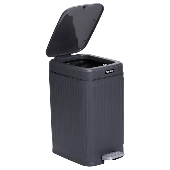 Відро для сміття з педаллю 5л відро для сміття з кришкою і педаллю Сірий HP-45-11G (HP-45-11G) - изображение 4