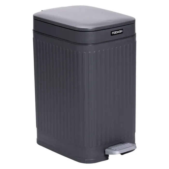 Відро для сміття з педаллю 5л відро для сміття з кришкою і педаллю Сірий HP-45-11G (HP-45-11G) - изображение 6