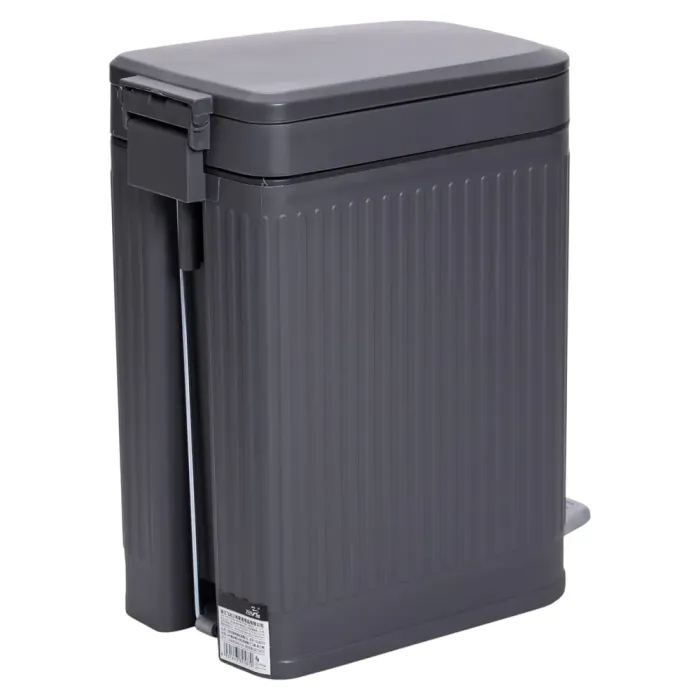 Відро для сміття з педаллю 5л відро для сміття з кришкою і педаллю Сірий HP-45-12G (HP-45-12G) - изображение 7