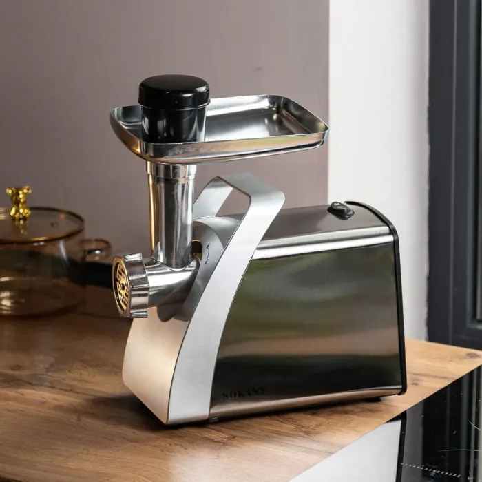 М'ясорубка для фаршу Sokany електром'ясорубка для дому потужна 2400 Вт (SK-06001) - зображення 9